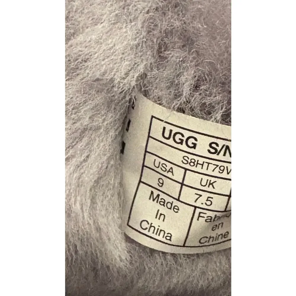 UGG Bailey Button Tehuano Pencil Lead Sheepskin Boots - Size 9